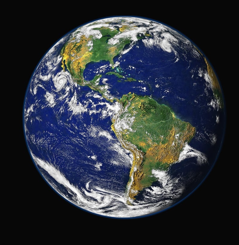 Sunrise in outer space